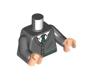 LEGO Mørk stengrå Pansy Parkinson med Grå Cardigan Minifig Torso (973 / 76382)