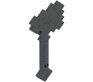 LEGO Dark Stone Gray Pixelated Axe (18788)