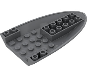 LEGO Mörk Stengrå Flygplan Botten 6 x 10 x 1 (87611)