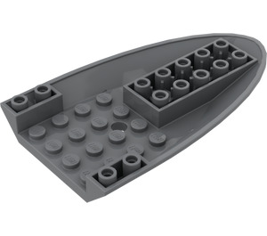 LEGO Dark Stone Gray Plane Bottom 6 x 10 x 1 (87611)