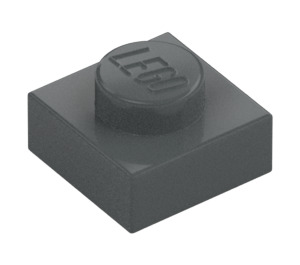 LEGO Dark Stone Gray Plate 1 x 1 (3024 / 30008)