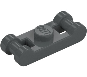 LEGO Dark Stone Gray Plate 1 x 1 with Two Bar Handles (78257)