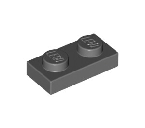 LEGO Dark Stone Gray Plate 1 x 2 (3023 / 28653)