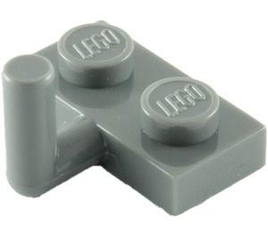 LEGO Gris pierre foncé assiette 1 x 2 avec Crochet (Bras horizontal de 6 mm) (4623)