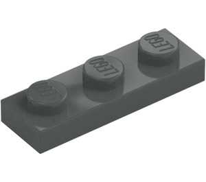 LEGO Donker steengrijs Plaat 1 x 3 (3623)