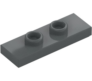 LEGO Grigio pietra scuro Piastra 1 x 3 con 2 Bottoncini (34103)