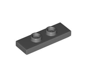 LEGO Dunkles Steingrau Platte 1 x 3 mit 2 Bolzen (34103)