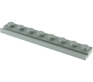 LEGO Gris pierre foncé assiette 1 x 8 avec Porte Rail (4510)