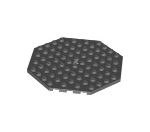 LEGO Gris pierre foncé assiette 10 x 10 Octagonal avec Trou (89523)