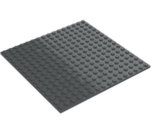 LEGO Dark Stone Gray Plate 16 x 16 with Underside Ribs (91405)