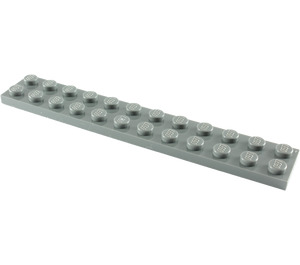 LEGO Dark Stone Gray Plate 2 x 12 (2445)