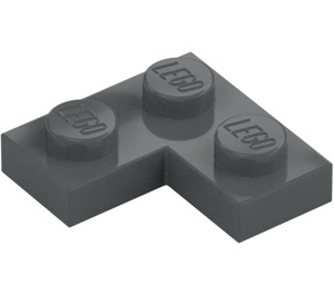 LEGO Mörk Stengrå Platta 2 x 2 Hörn (2420)