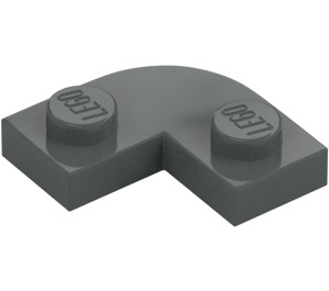 LEGO Dark Stone Gray Plate 2 x 2 Round Corner (79491)