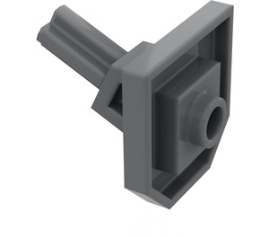 LEGO Dark Stone Gray Plate 2 x 2 with One Stud and Angled Axle (47474)