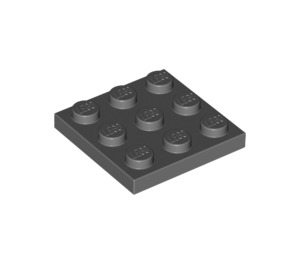 LEGO Gris pierre foncé assiette 3 x 3 (11212)