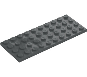 LEGO Grigio pietra scuro Piastra 4 x 10 (3030)