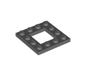LEGO Dark Stone Gray Plate 4 x 4 with 2 x 2 Open Center (64799)