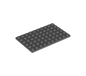 LEGO Dark Stone Gray Plate 6 x 10 (3033)