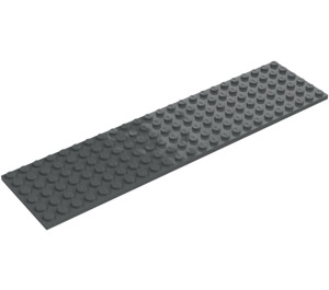 LEGO Grigio pietra scuro Piastra 6 x 24 (3026)