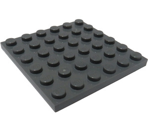 LEGO Mørk steingrå Plate 6 x 6 (3958)