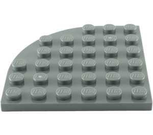 LEGO Dark Stone Gray Plate 6 x 6 Round Corner (6003)