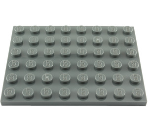 LEGO Gris pierre foncé assiette 6 x 8 (3036)