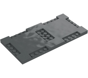 LEGO Dark Stone Gray Plate 8 x 16 x 0.7 with Tiles (71772)