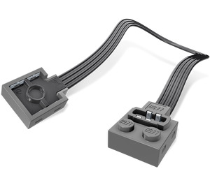 LEGO Gris piedra oscuro Power Functions Extension Cable 20cm (21669 / 60656)