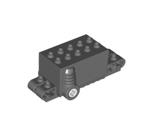 LEGO Gris pierre foncé Pullback Motor 4 x 8 x 2.33 (47715 / 49197)