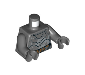 LEGO Dark Stone Gray RA-7 (Dark Stone Gray) Minifig Torso (973 / 76382)