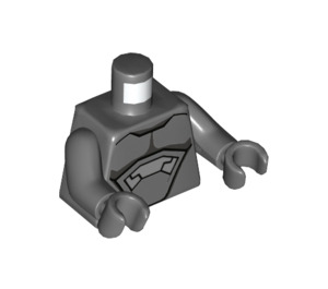 LEGO Dark Stone Gray Rhino Minifig Torso (973 / 76382)