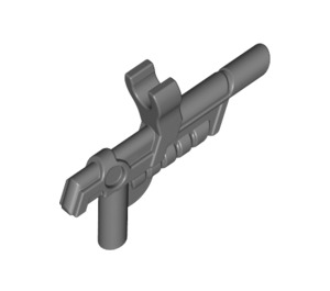 LEGO Dark Stone Gray Rifle Gun with Clip (15445 / 33440)