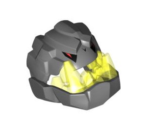 LEGO Dark Stone Gray Rock Monster Head (85043)