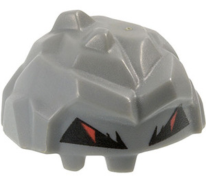 LEGO Dark Stone Gray Rock Monster Minifigure Head (64785)