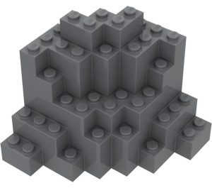 LEGO Donker steengrijs Steen Paneel (23996)