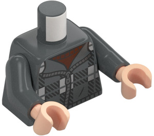 LEGO Mørk stengrå Ron Weasley Torso (973)