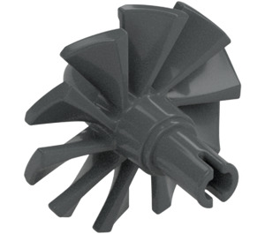 LEGO Dark Stone Gray Rotor Blades with Pin (18753 / 46667)