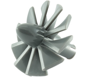 LEGO Dark Stone Gray Rotor Blades with Pin (18753 / 46667)