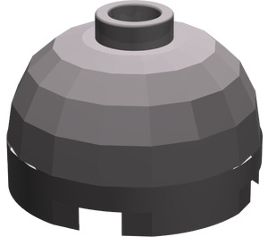 LEGO Dark Stone Gray Round Brick 2 x 2 Dome Top (Undetermined Stud - To be deleted)