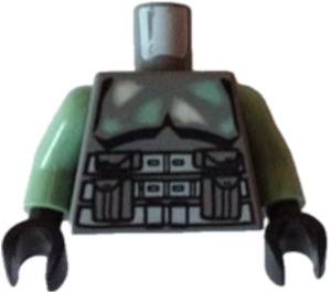 LEGO Mørk stengrå Scout Clone Trooper (Kashyyyk) Torso (973)