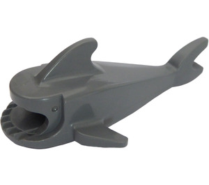 LEGO Dark Stone Gray Shark Body without Gills (2547)