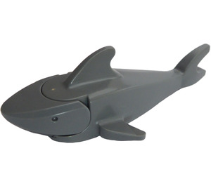 LEGO Dunkles Steingrau Shark with Rounded Nose without Gills