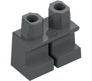 LEGO Dark Stone Gray Short Legs (41879 / 90380)