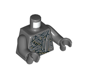 LEGO Dark Stone Gray Silent Mary Masthead Minifig Torso (973 / 76382)