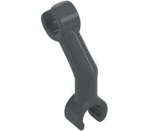 LEGO Dark Stone Gray Skeleton Arm with Vertical Hand (26158 / 33449)