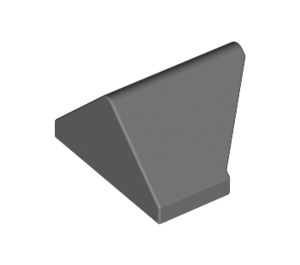 LEGO Dark Stone Gray Slope 1 x 2 (45°) Double / Inverted with Inside Stud Holder (3049)