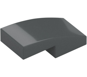 LEGO Dark Stone Gray Slope 1 x 2 Curved (11477)