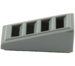 LEGO Dark Stone Gray Slope 1 x 2 x 0.7 (18°) with Grille (61409)