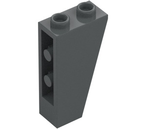 LEGO Dark Stone Gray Slope 1 x 2 x 3 (75°) Inverted (2449)