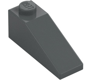 LEGO Dark Stone Gray Slope 1 x 3 (25°) (4286)